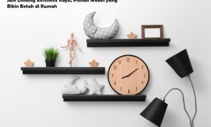 Jam Dinding Aesthetic Kayu, Pilihan Model yang Bikin Betah di Rumah