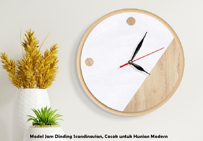 Model Jam Dinding Scandinavian, Cocok untuk Hunian Modern