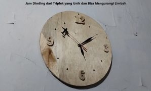 Jam Dinding dari Triplek yang Unik dan Bisa Mengurangi Limbah Jam Dinding dari Triplek